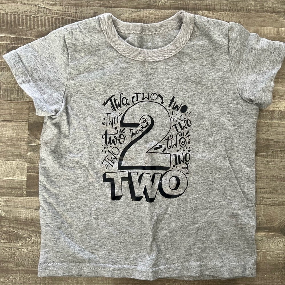2 year old birthday shirt